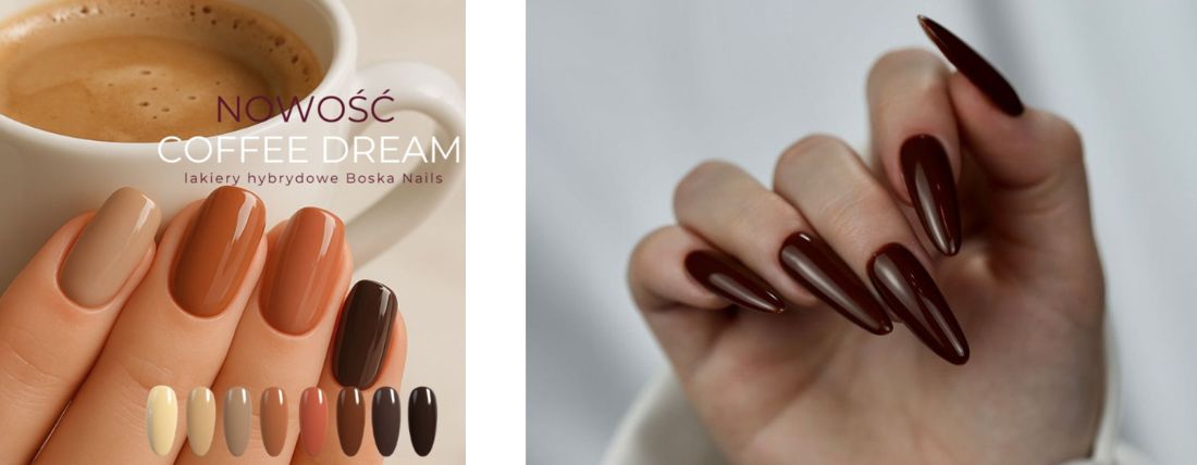 Boska Kolekcja Coffee Dream Jesienne Paznokcie